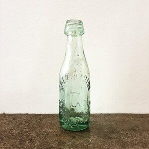 Antique S.J. Garside Screw Top Blob Bottle, Ashton-U-Lyne, Manchester, England